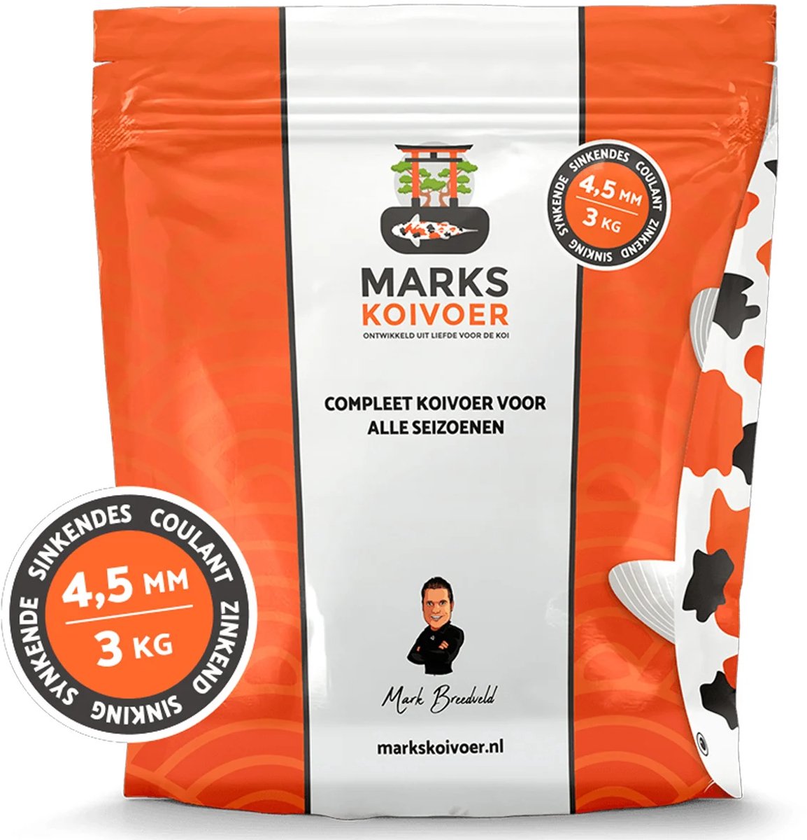 Marks Koivoer Multi Season 4,5 mm Zinkend - Koi Voer voor Alle Seizoenen