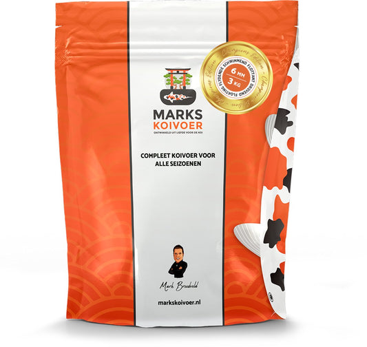 Marks Koivoer Champions Edition Multi Season 6 mm Drijvend - Premium Koi Voer voor Gezonde en Kleurrijke Koi