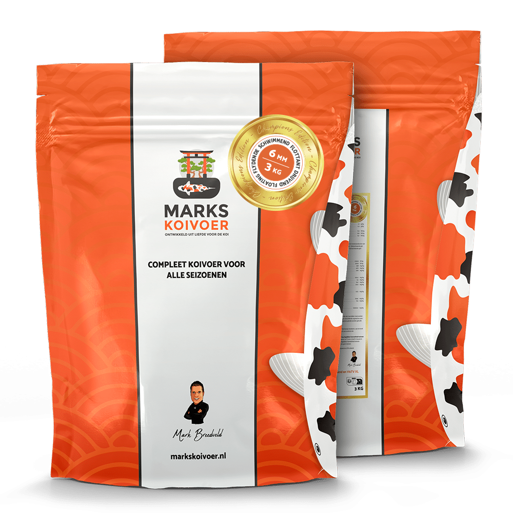Marks Koivoer Champions Edition Multi Season 6 mm Drijvend - Premium Koi Voer voor Gezonde en Kleurrijke Koi